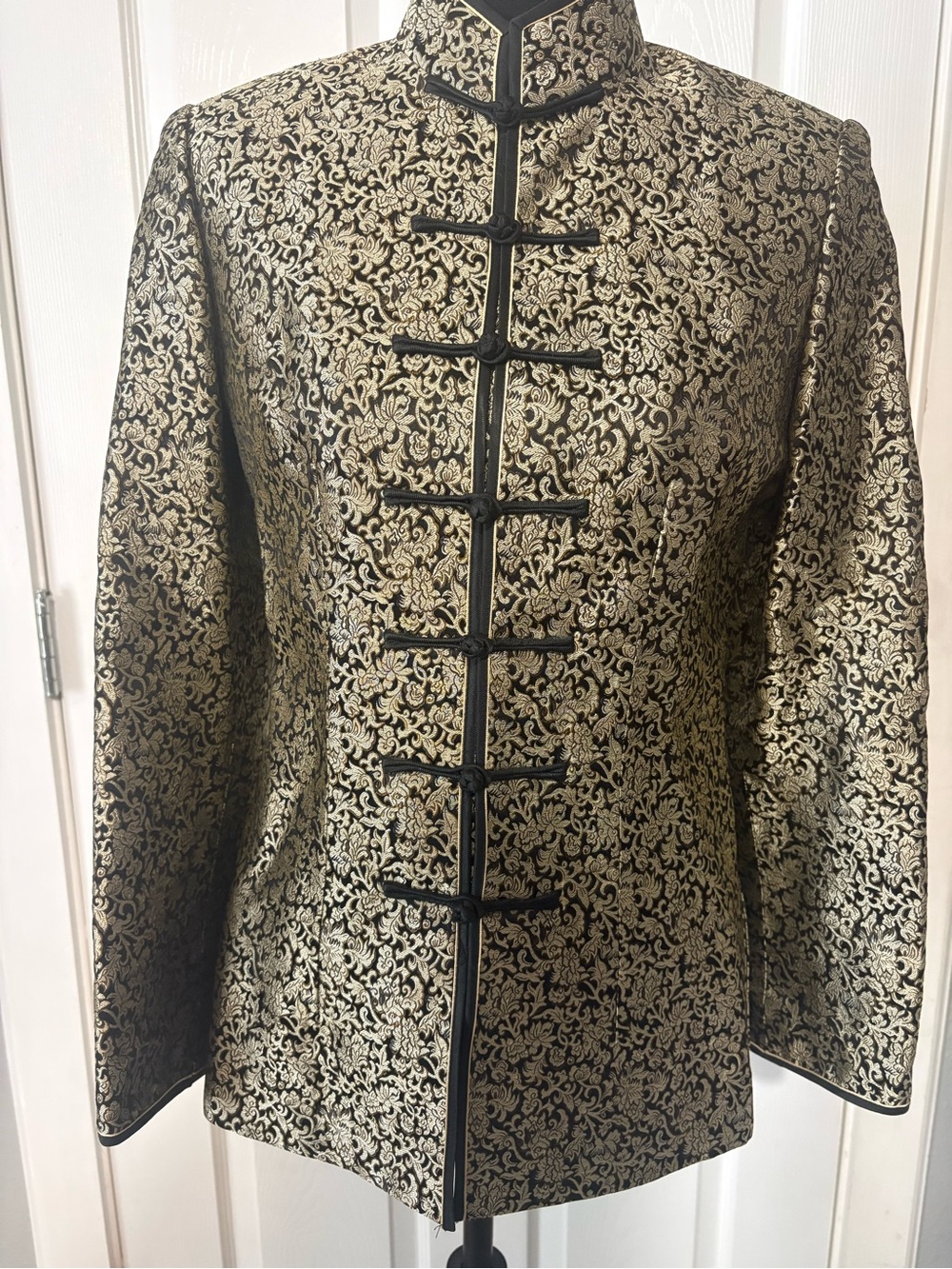 Beijing Ruifuxiang Silk Brocade Chinese Jacket Size S” Y2K